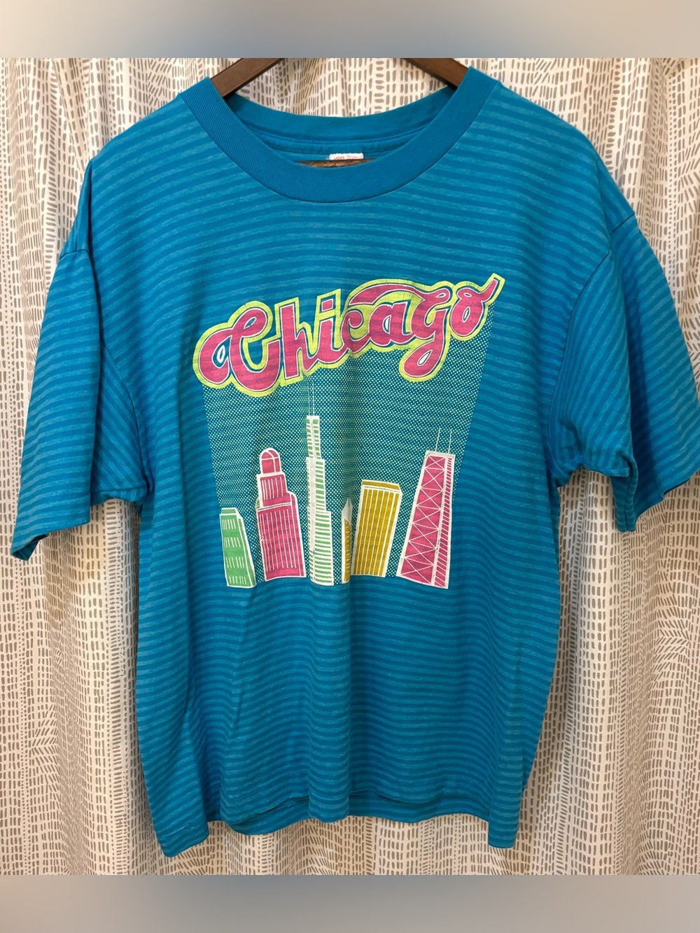 Striped Chicago t shirt